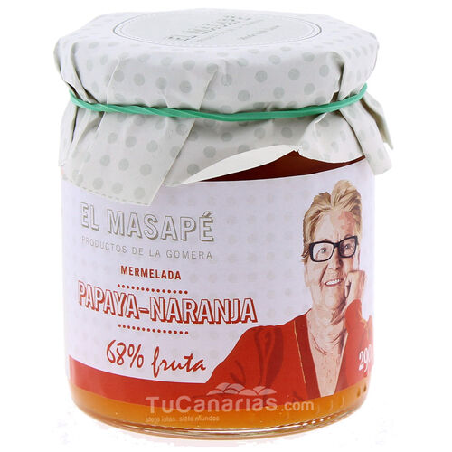 Productos Canarios Mermelada Masape Papaya Naranja 290g